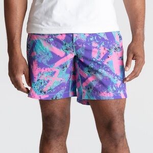 Birddogs Gym Shorts - Purple & Pink Splatter